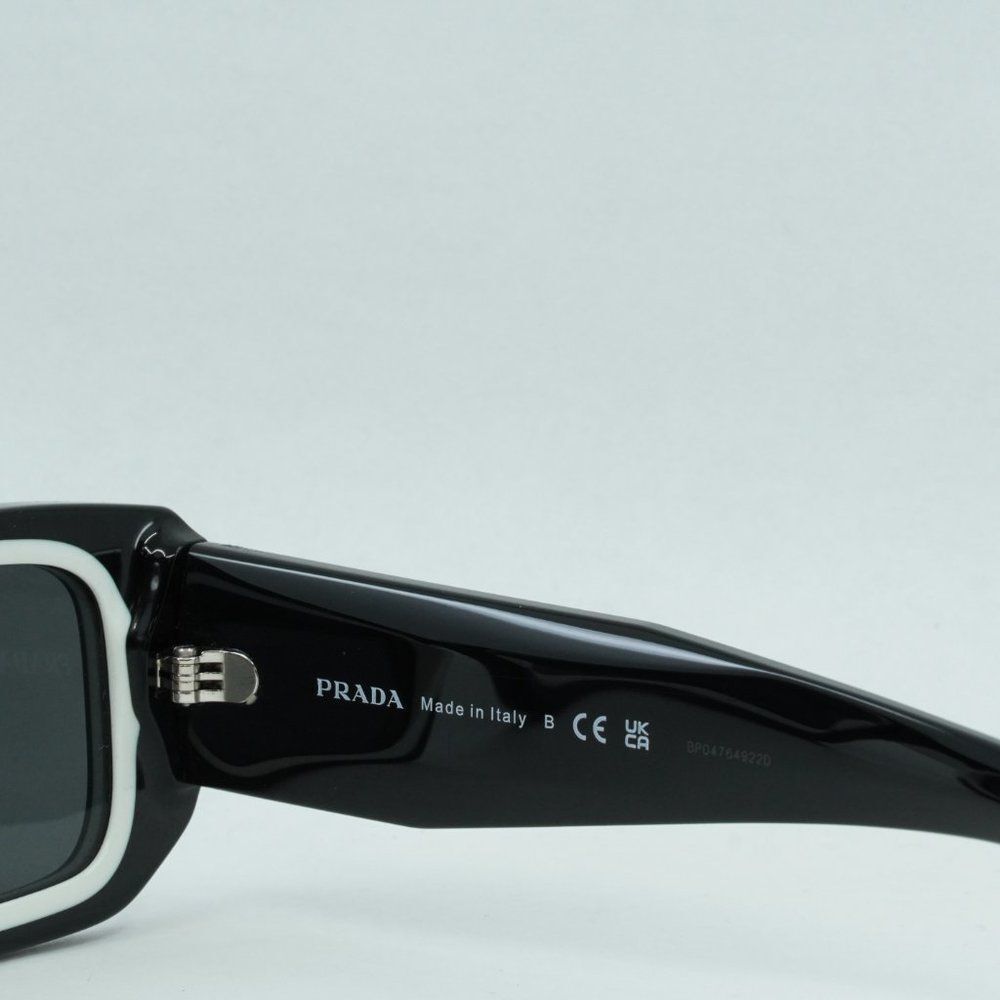 💯 NEW PRADA PR06YS 09Q5S0 BLACK GREY SUNGLASSES - Picture 7 of 13